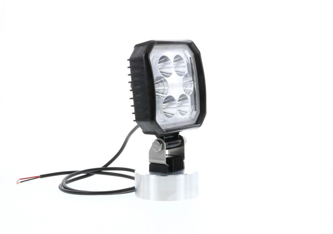 Phare de travail LED CARBONLUX carré 110X110mm - cable